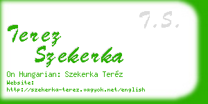 terez szekerka business card