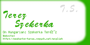 terez szekerka business card